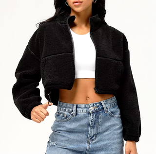 Veronica Cropped Fleece Jacket