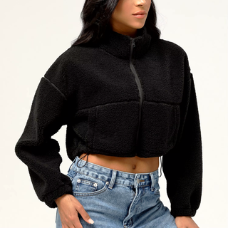 Veronica Cropped Fleece Jacket