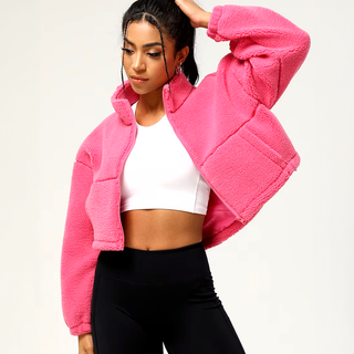 Veronica Cropped Fleece Jacket