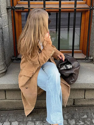 Classic Suede Long Coat