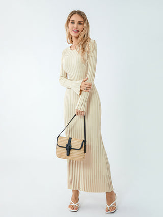 Evelyn Ribbed Knit Dress